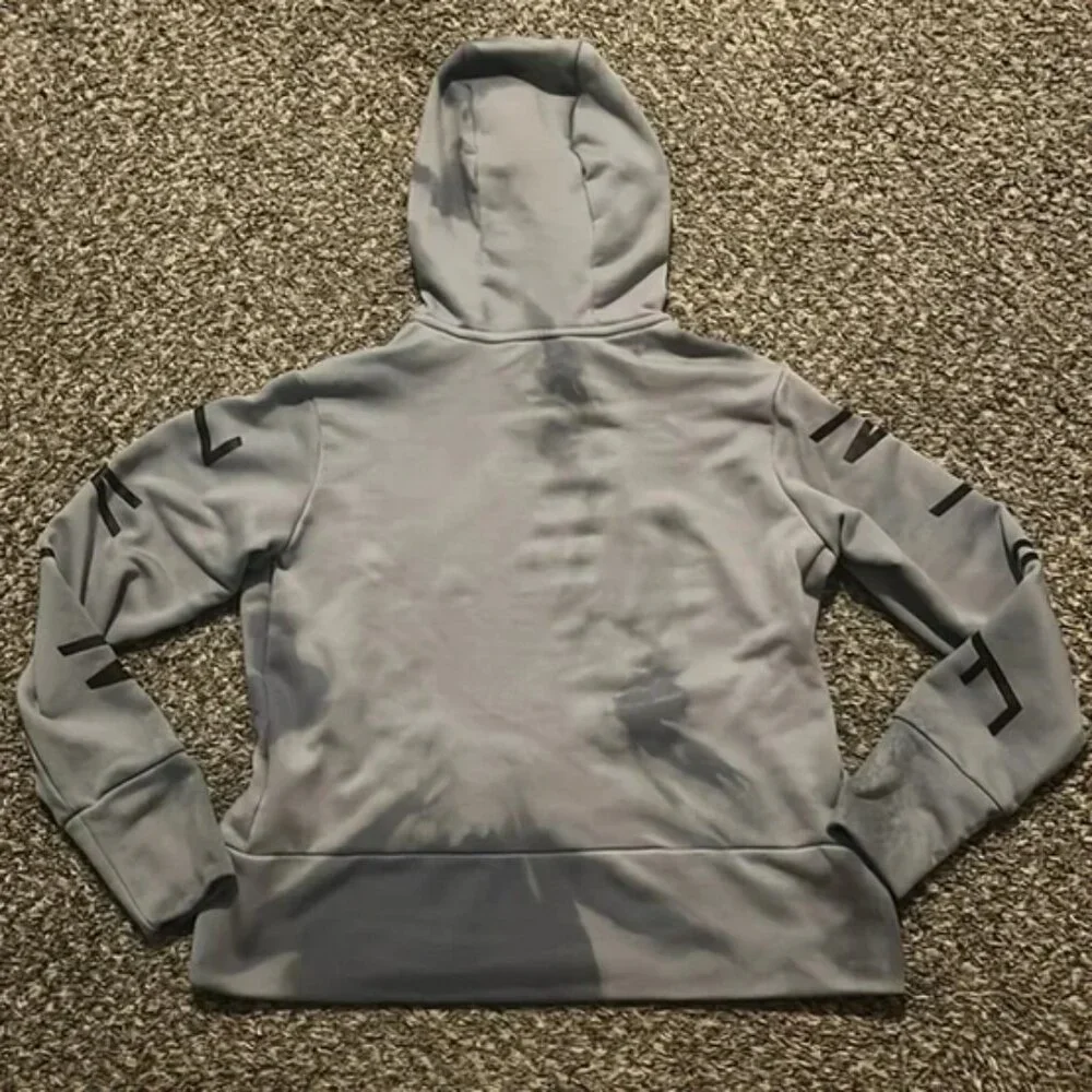 Nike Dri-Fit gray and chocolate brown tie dye hoodie size medium - Picture 5 of 5